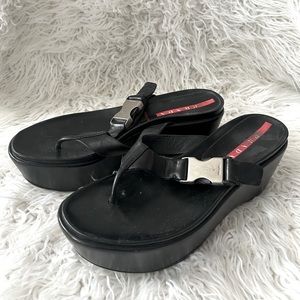 Prada Platform Sandals size 7.5